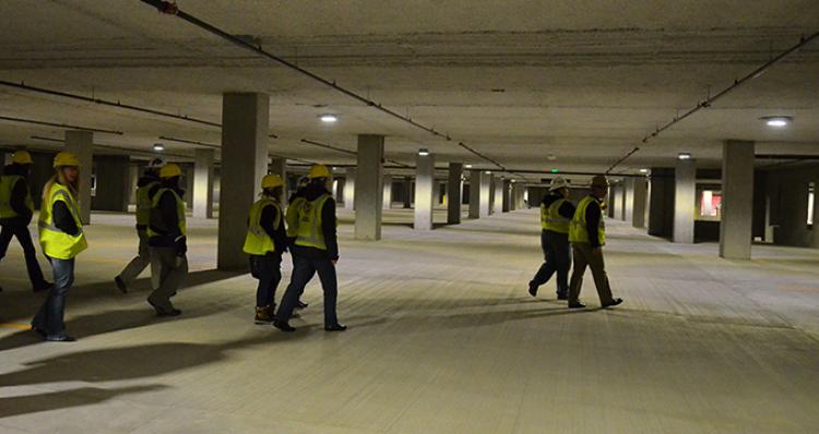 PTS staff tour the soon-to-be-opened facility