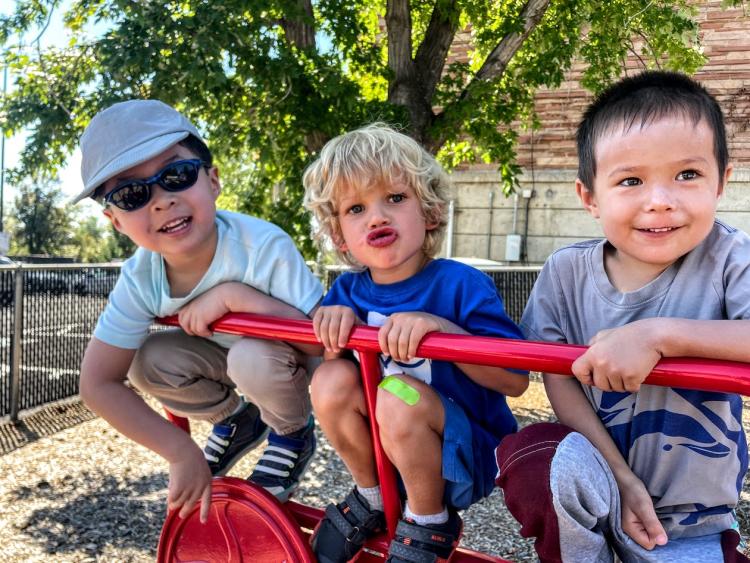 kids playing at the Child Learning Center