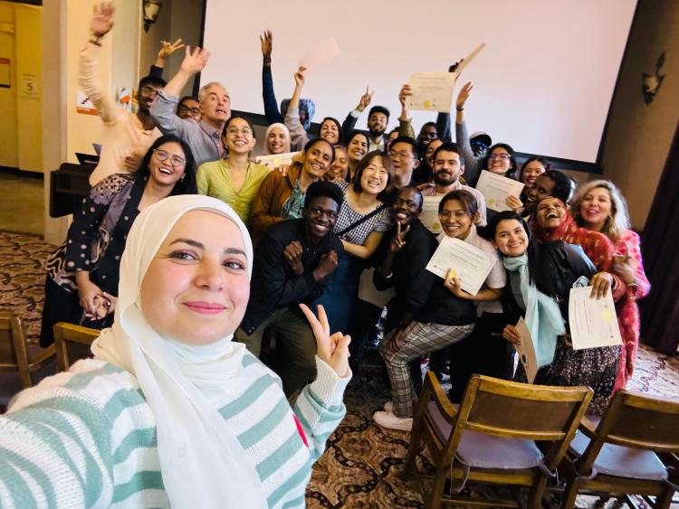 Fulbright Scholars at graduation