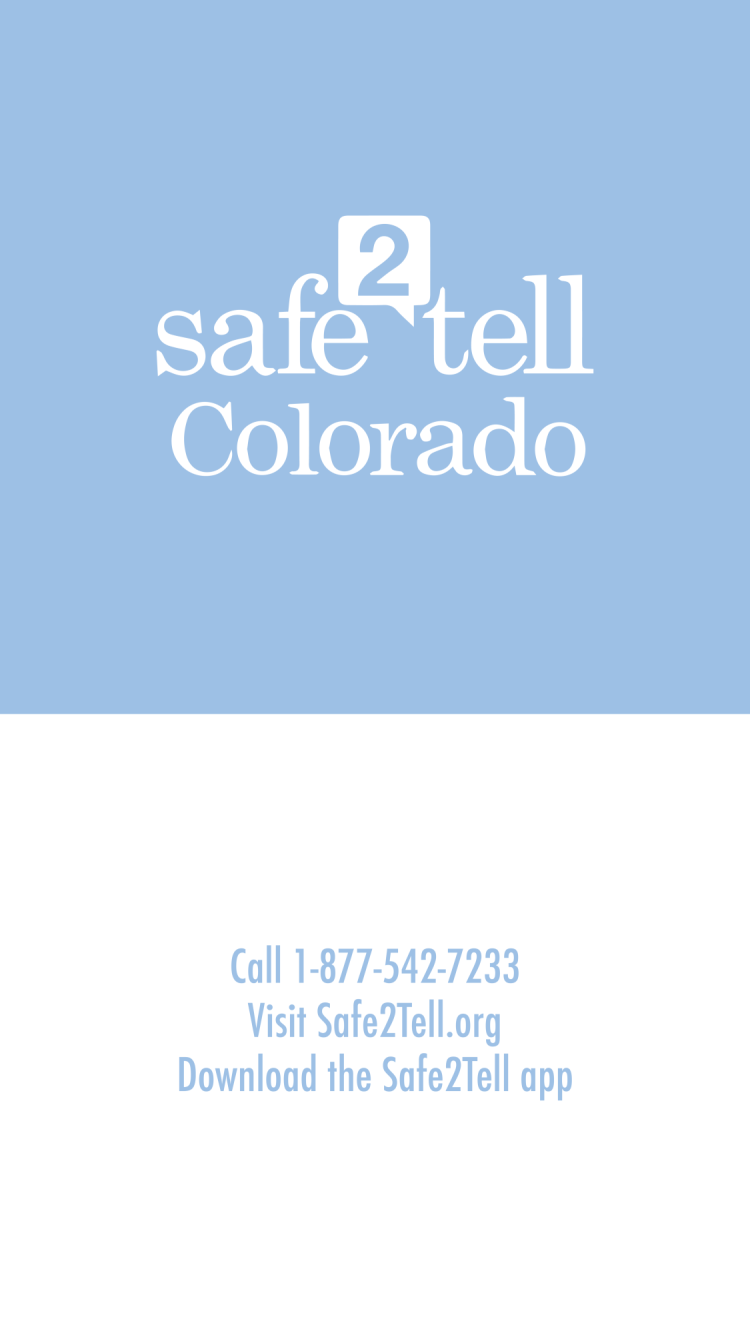 Safe2Tell sample graphics for Instagram Story campaign
