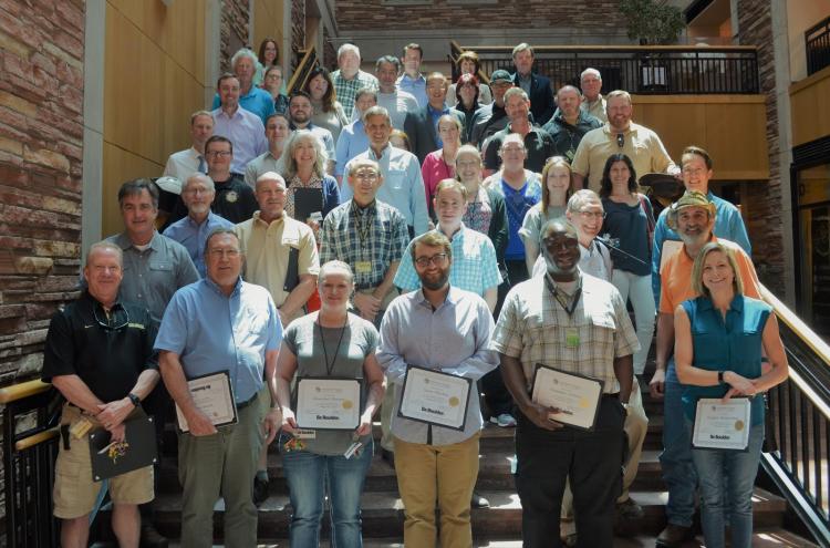 Mentor-mentee teams participating in the Infrastructure and Sustainability Mentorship Program were recognized at a May 21 ceremony marking completion of the program.