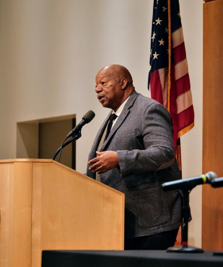 Alphonse Keasley, associate vice chancellor for Office of Diversity, Equity, and Community Engagement, speaks at the fall summit