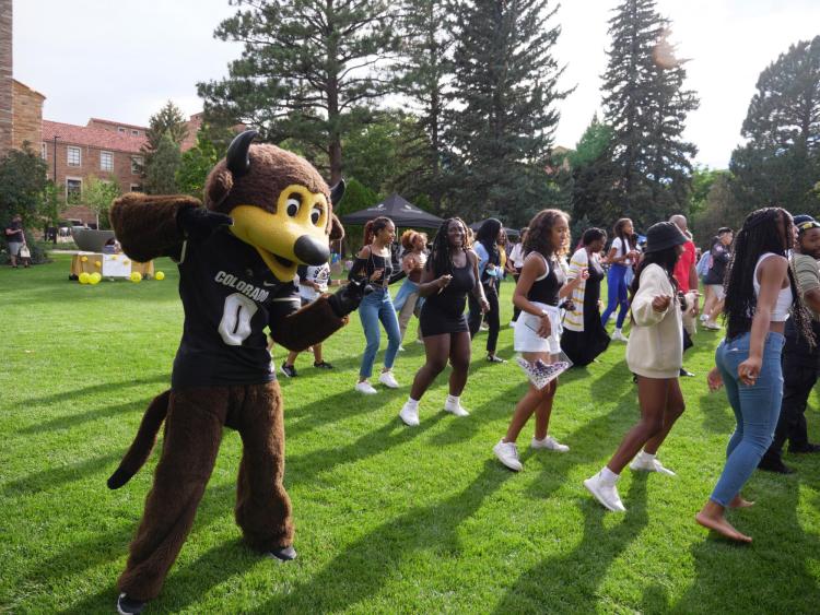 Students and staff gather for the 2021 CUnity even