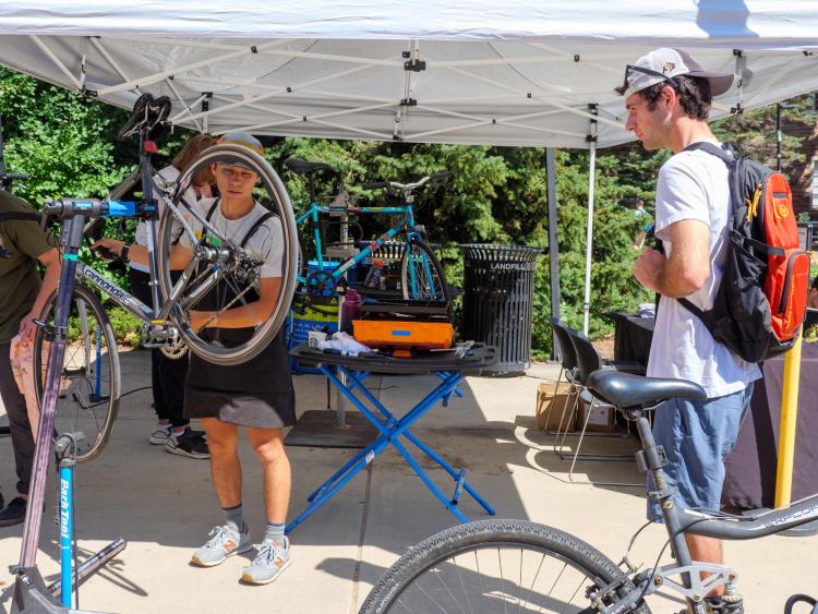 Bikes on campus.
