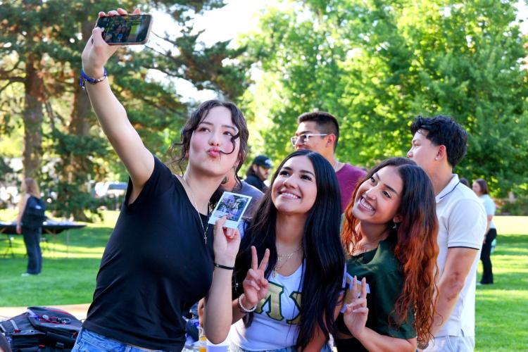 Group of friends taking a selfie