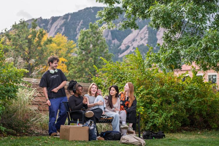 Group of students on campus