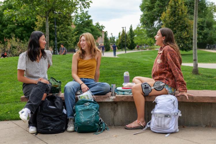 Students on campus