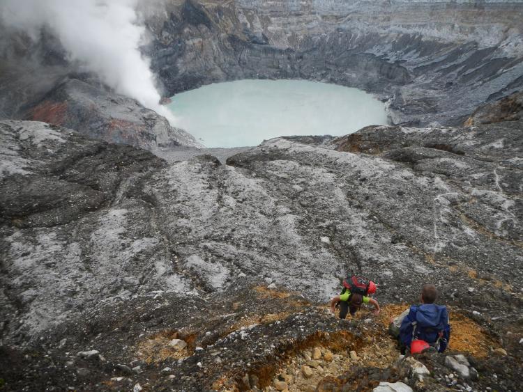 Climbing to Laguna Caliente