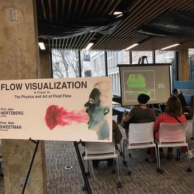@cuengineering Instagram | Flow Visualization, a class in the physics and art of fluid flow