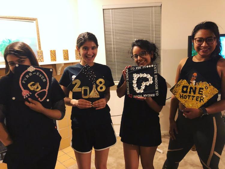 @nsa_cuboulder | Graduation hats are ready! Congrats to these seniors.