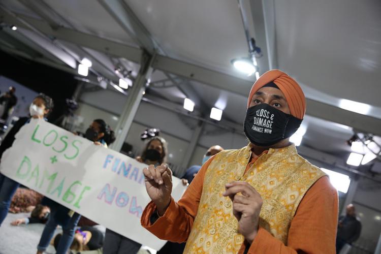 Protestors at COP26