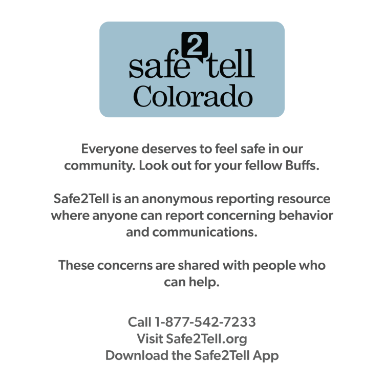 Safe2Tell sample graphics for Instagram campaign