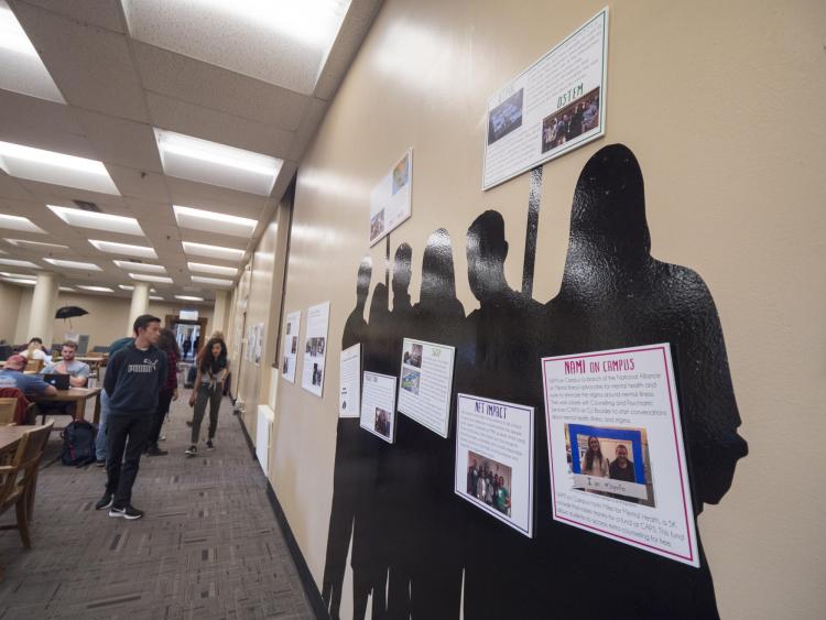 Student-curated exhibit exploring CU's history of student social activism. Photo by Glenn Asakawa.