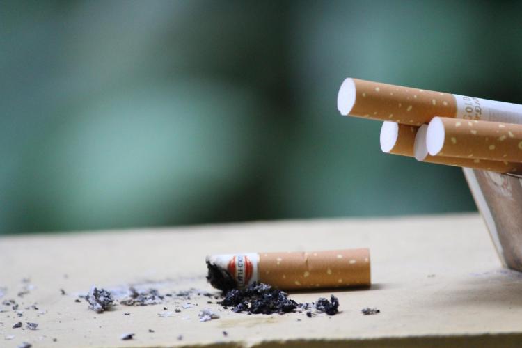 cigarette butts