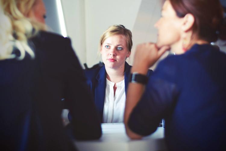 Young person in interview