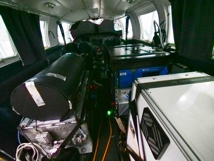 Equipment and sensors inside the aircraft