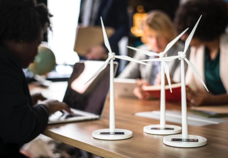 Stock photo of green business