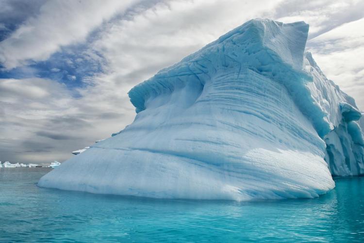 An ice sheet in Antarctica, which scientists are now better able to measure