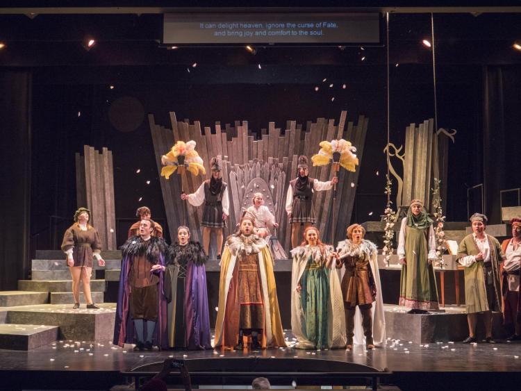 College of Music students perform in the dress rehearsal for the Eklund Opera production of Ariodante. Photo by Glenn Asakawa.