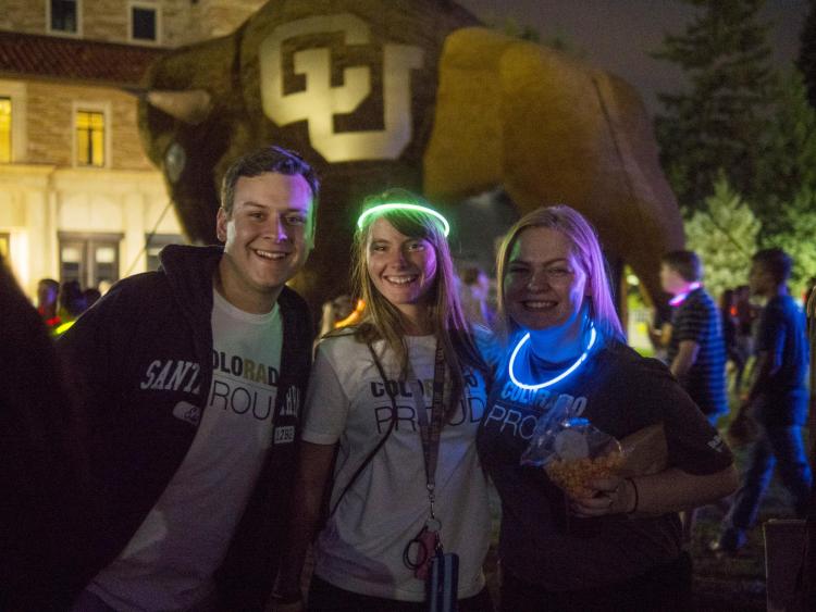 Students pose for a photo at last year's Black & Gold Bash