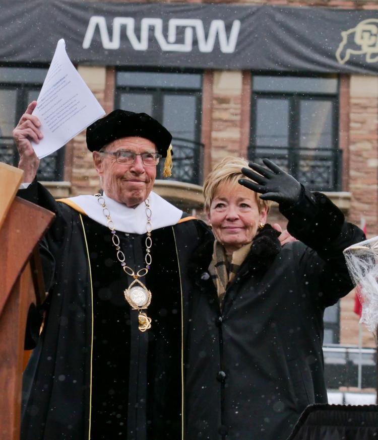 Bruce, left, and Marcy Benson (Photo by Casey A. Cass/University of Colorado)