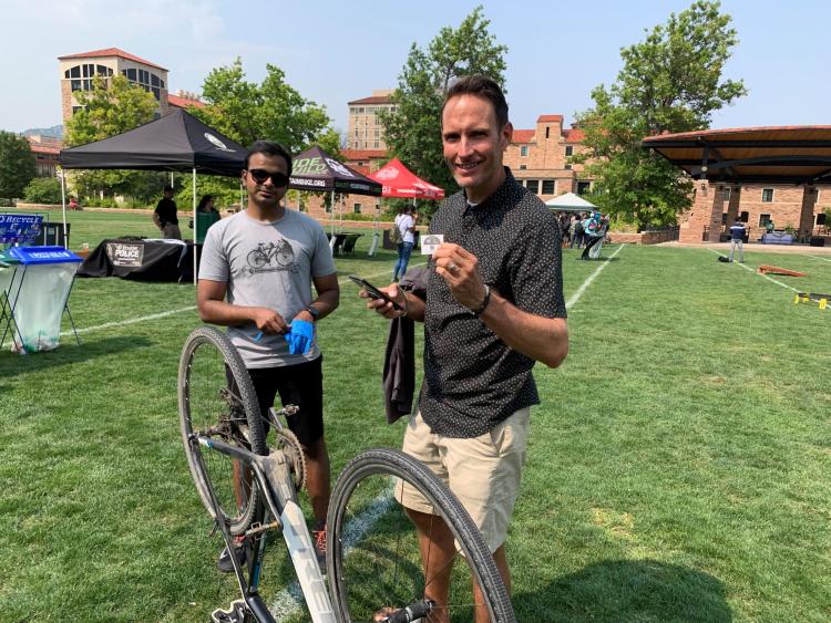 Students attend CU Bike Fest, Aug. 31, 2021
