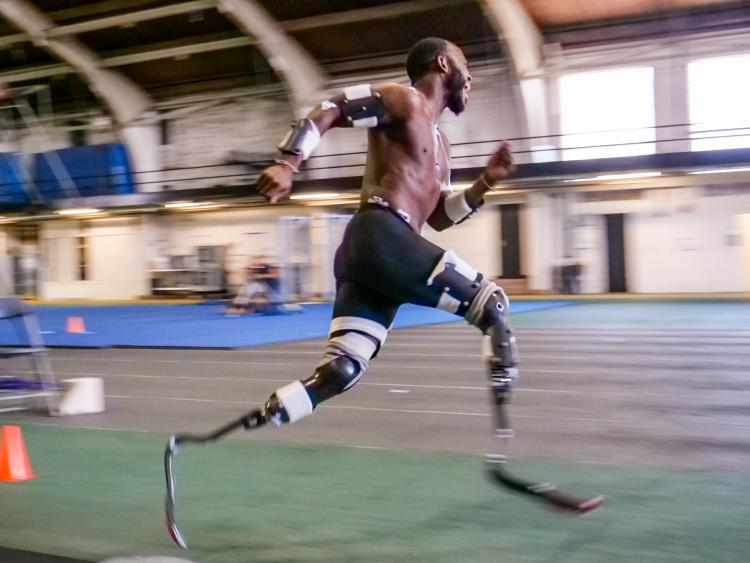 Blake Leeper running