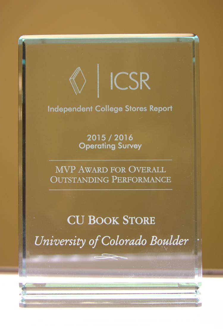 MVP Award for Overall Outstanding Performance: CU Book Store, University of Colorado Boulder