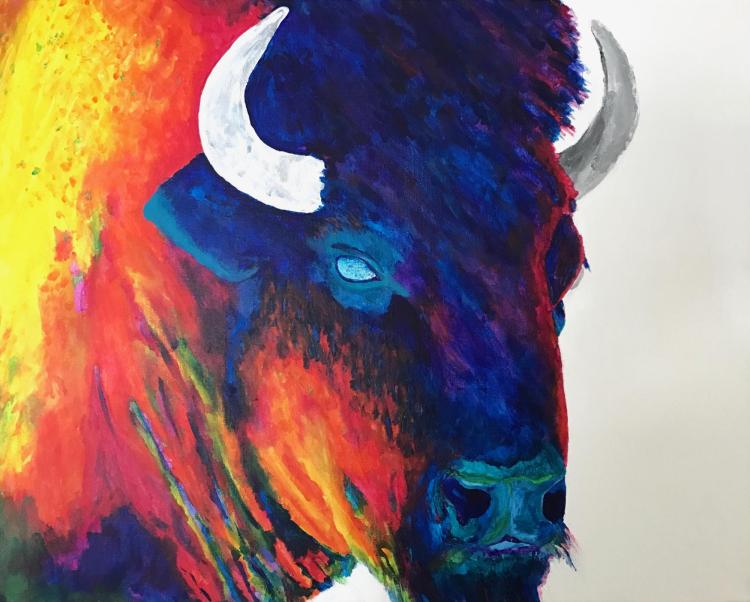 Buffalo painting