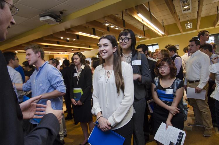 Students meet employers at 2015 career fair