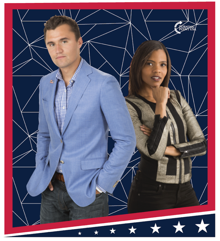 Charlie Kirk and Candace Owens