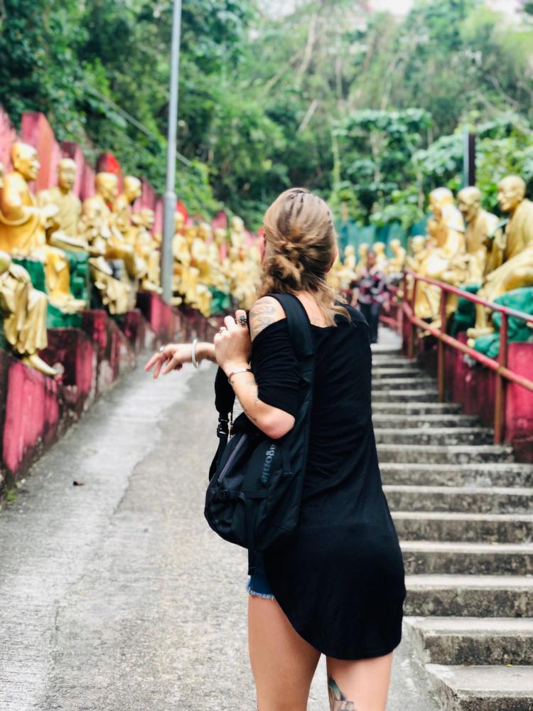 Student explores City of Ten Thousand Buddhas in Hong Kong