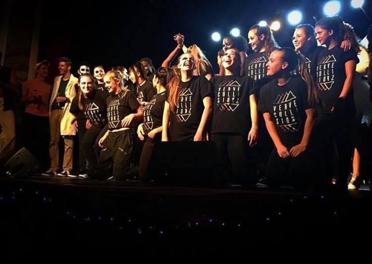 VeRVE CollisionZ street dance team at a collaborative show