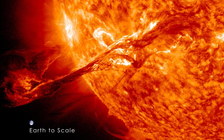 solar storms Earth atmosphere