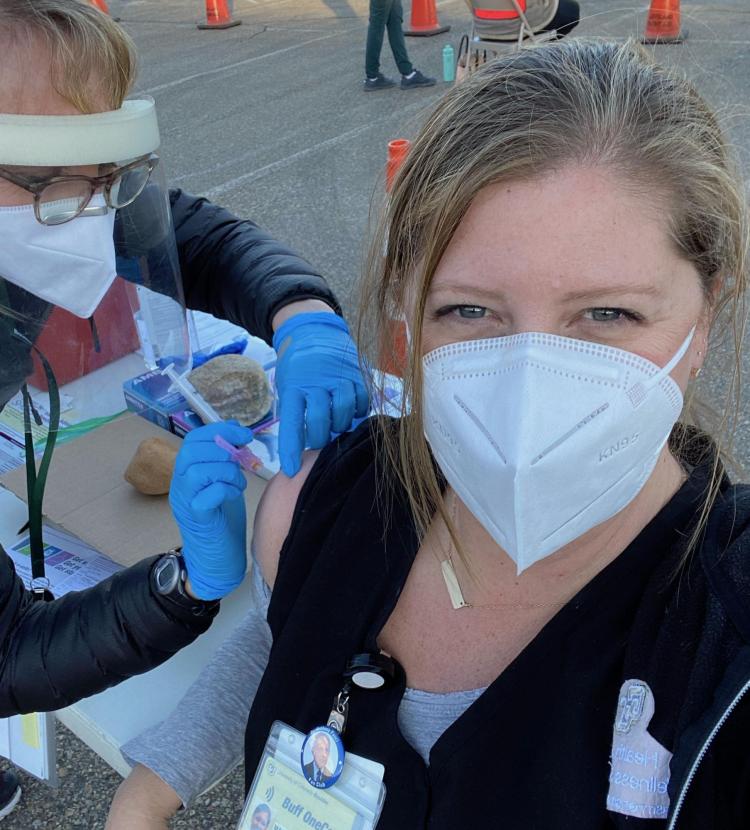As providers of direct patient care, staff members from CU Boulder’s Wardenburg Health Center were among Boulder County’s first recipients for the COVID-19 vaccine.