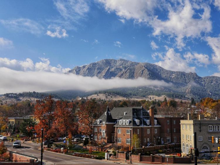 CU Boulder campus on Halloween 2017