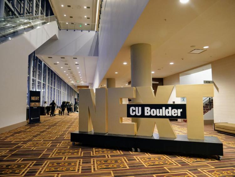 CU Boulder Next sign
