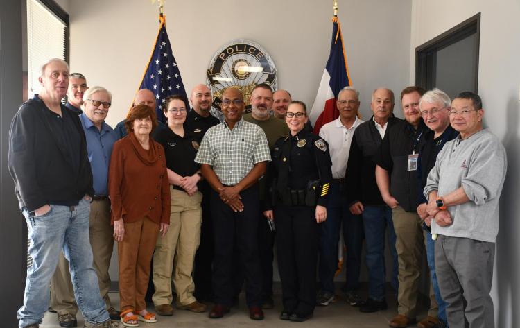 CUPD retirees and current employees at retiree luncheon