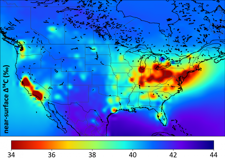 Map of emissions
