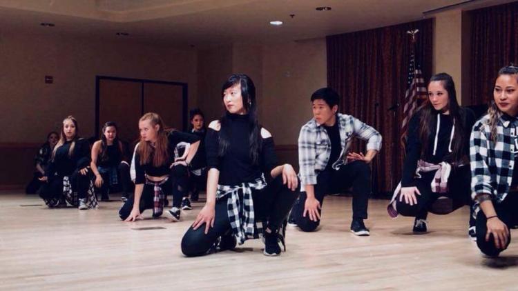 VeRVE CollisionZ street dance team performing in studio