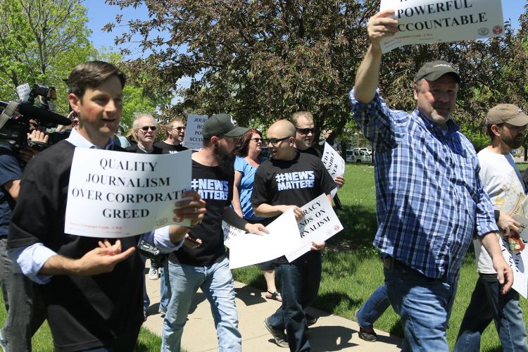Denver Post protesters