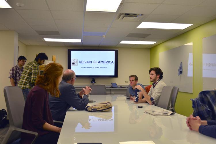 Design for America students collaborate on project