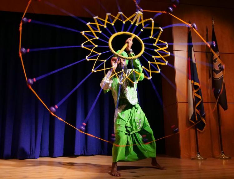 A dancer performs during the CU Live! Student Performances session at the Diversity and Inclusion Summit. Photo by Casey A. Cass.