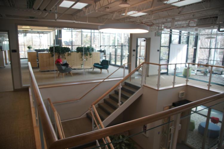 Interior of the Renee Crown Wellness Institute at 1135 Broadway