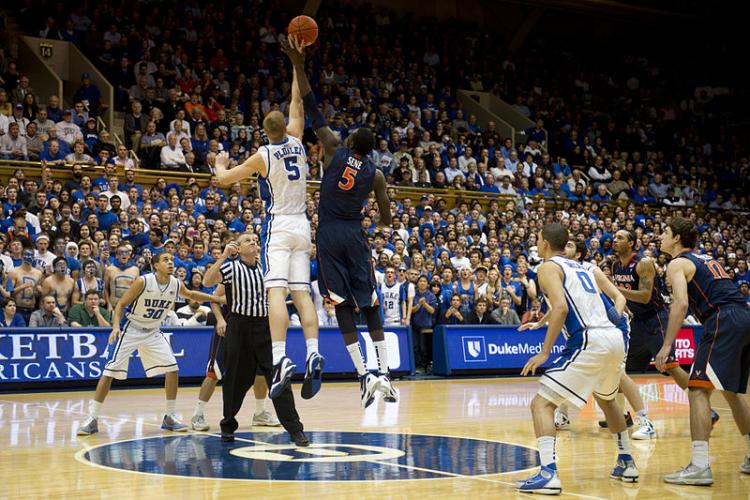 Duke University, University of Virginina basketball players Jan. 2012