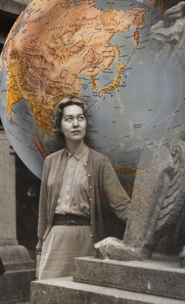 Black and white image of Joyce Lebra
