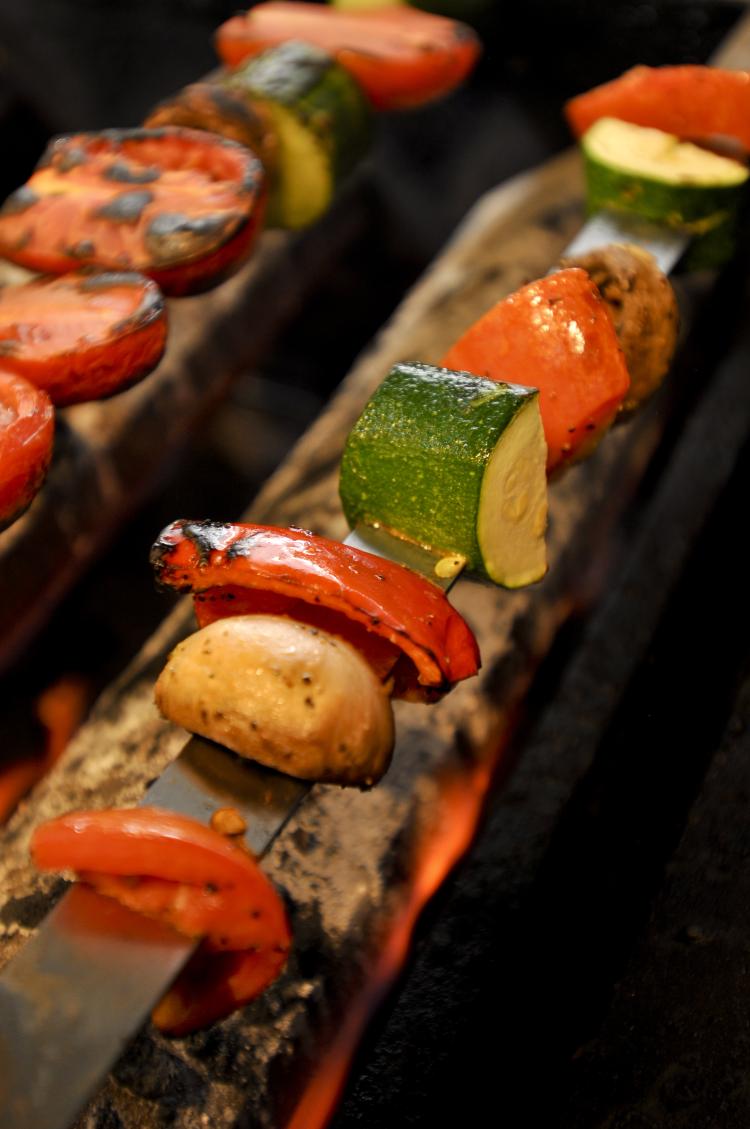 Vegetables on the grill