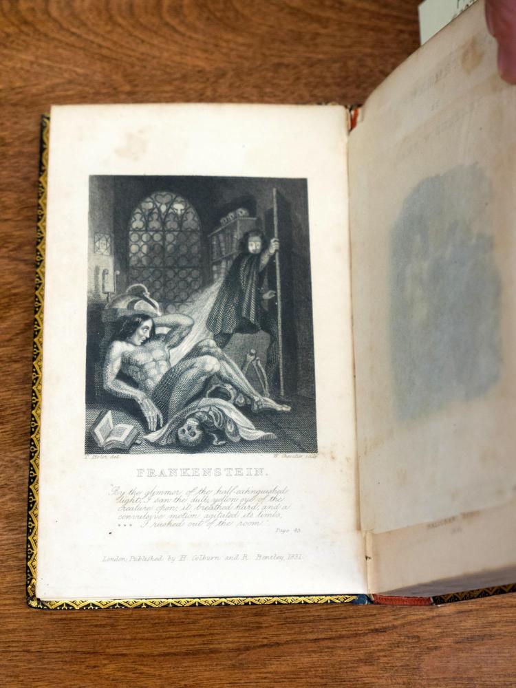Photo of Frankenstein in Mary Shelley's book