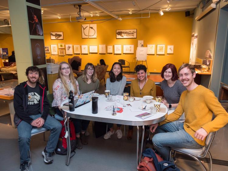 Graduate students at the Graduate Student Appreciation Week breakfast. Photo by Patrick Campbell.