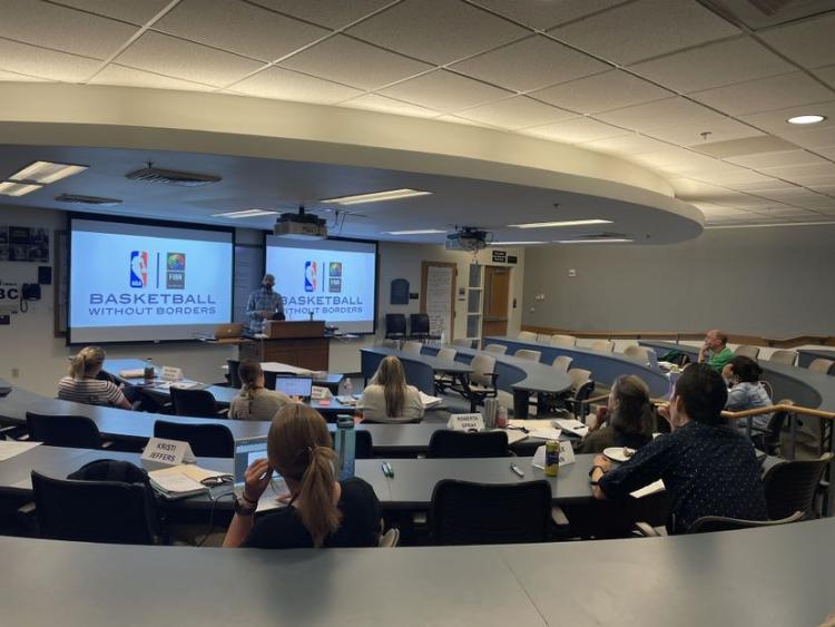 Jared Browsh speaking at the SSEWA 2024 Summer Workshop